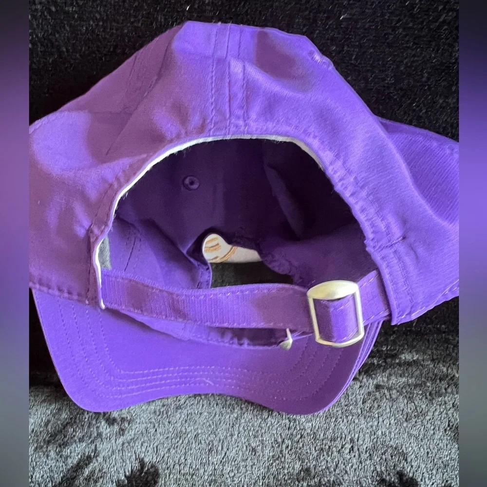 Sailing Sports Purple cap hat Strap Back Golden embroidery Unisex nWOT